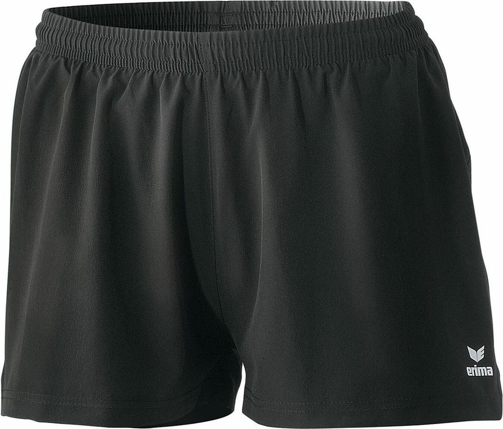 Erima Laufen Marathon Hose Short mit Innenslip Damen schwarz 34