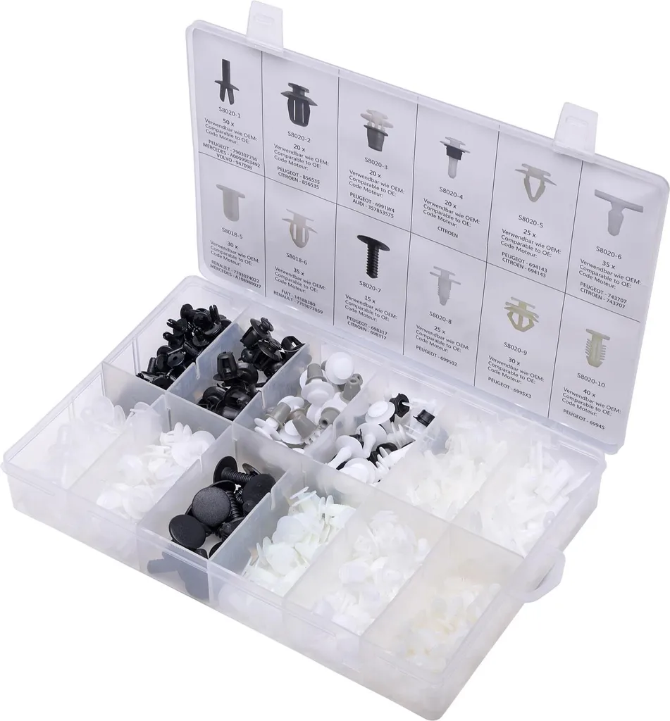 Kit clips fixation pour garniture Peugeot - SW-Stahl S8020 345 pièces