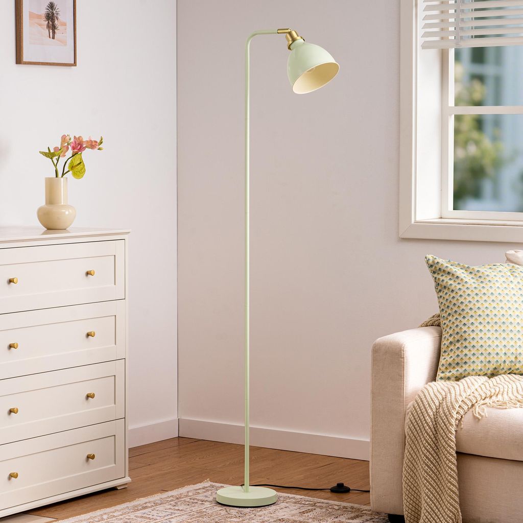 Lampa stojąca EDISHINE Industrial, regulowana głowica,  w Zdjęcie produktu 