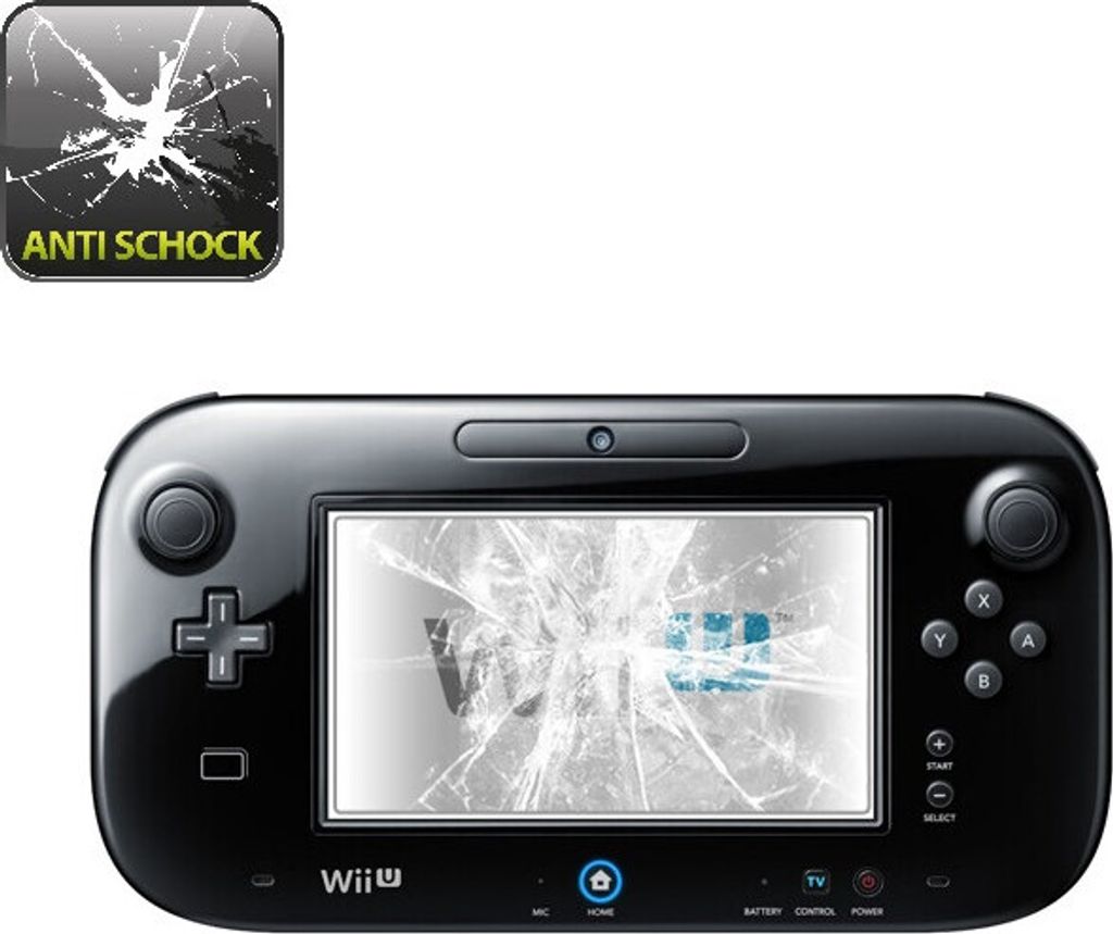 3x Panzerfolie für Nintendo WII U ANTI-SCHOCK Displayschutz Displayfolie HD KLAR
