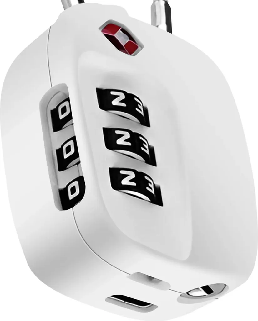 Traceur Bagage Boompods Lock Blanc : Bluetooth et Sécurité TSA Garantie - 2