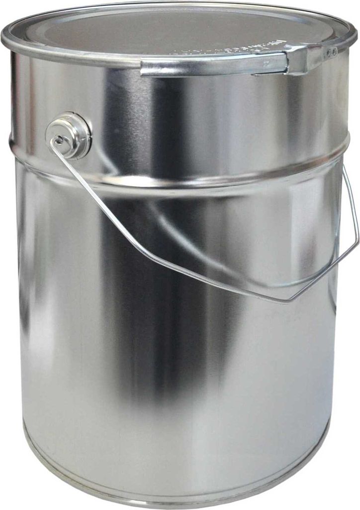 10 Liter Weißblecheimer Hobbock inkl. Deckel mit Spannring Produktbild 