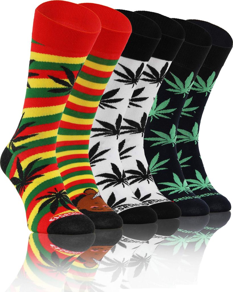 sesto senso Lustige Bunte Verrückt Socken Baumwolle Damen Produktbild 