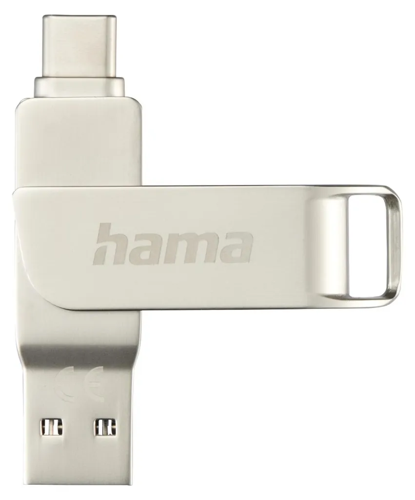 Hama 182492 Chiavetta USB-C 3.1 C-Rotate Pro 256GB Metallo Silver