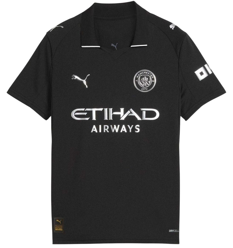 Manchester City FC - "25/26" Auswärts-Kit für Kinder GT16609 (146-152) (Schwarz)