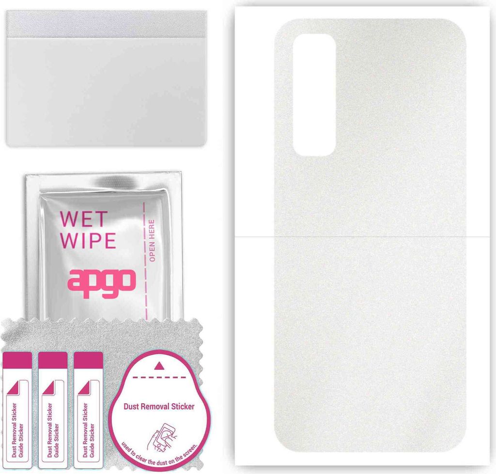 apgo Rückseite Schutzfolie, Skin, kompatibel mit Vivo Y12s, Hinten Displayschutzfolie aus Vinylfolie, kratzfest, einfache Montage - Matt Transparent