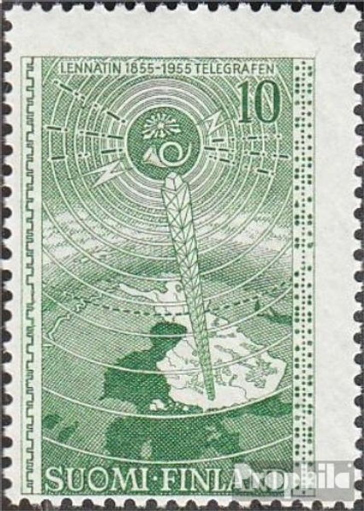 Briefmarken Finnland 1955 Mi 450 gestempelt Telegraphie Finnland