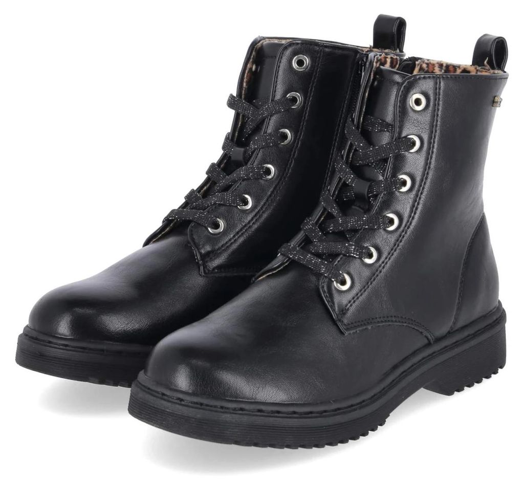Indigo Mädchen Schnürboots Schwarz Synthetik Größe: 37 Produktbild 