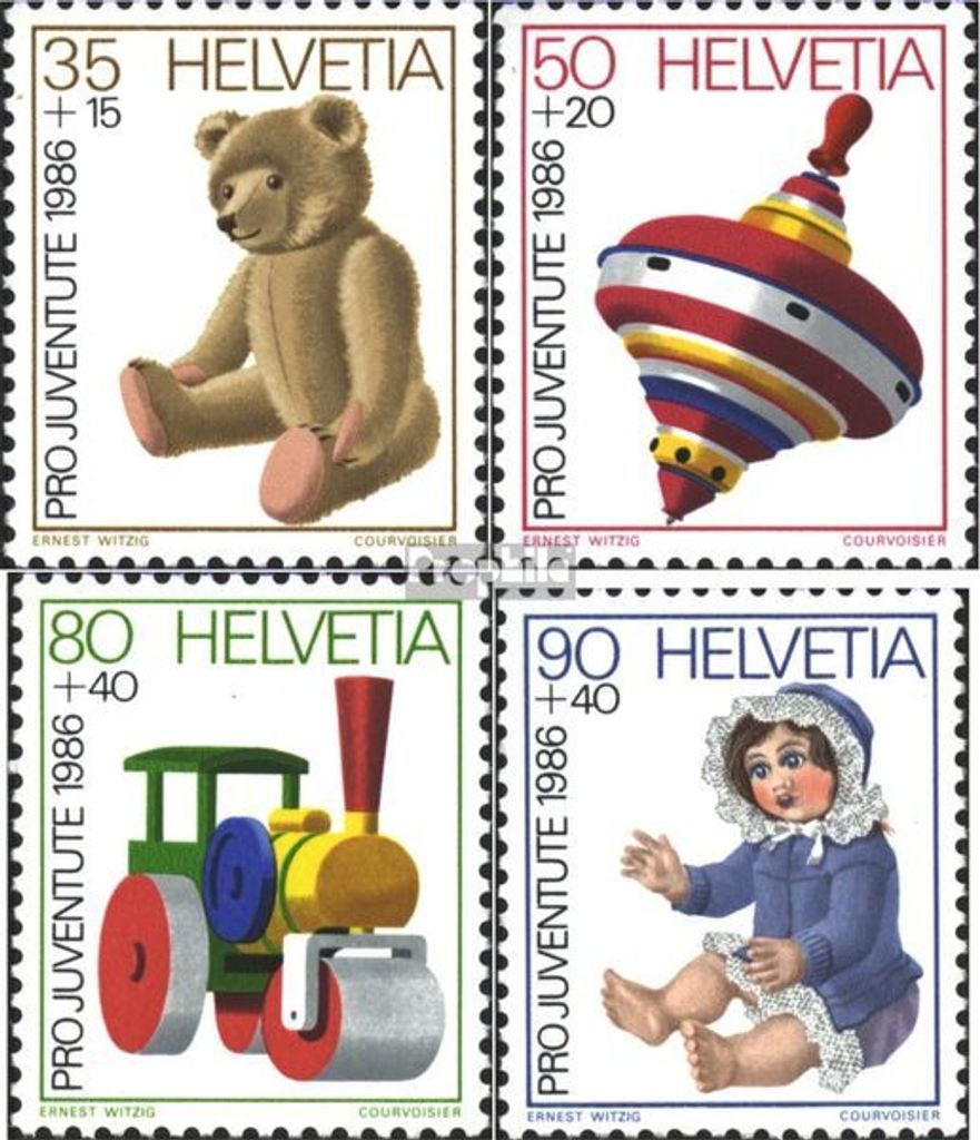Briefmarken Schweiz 1986 Mi 1331-1334 (kompl.Ausg.) FDC Pro Juventute