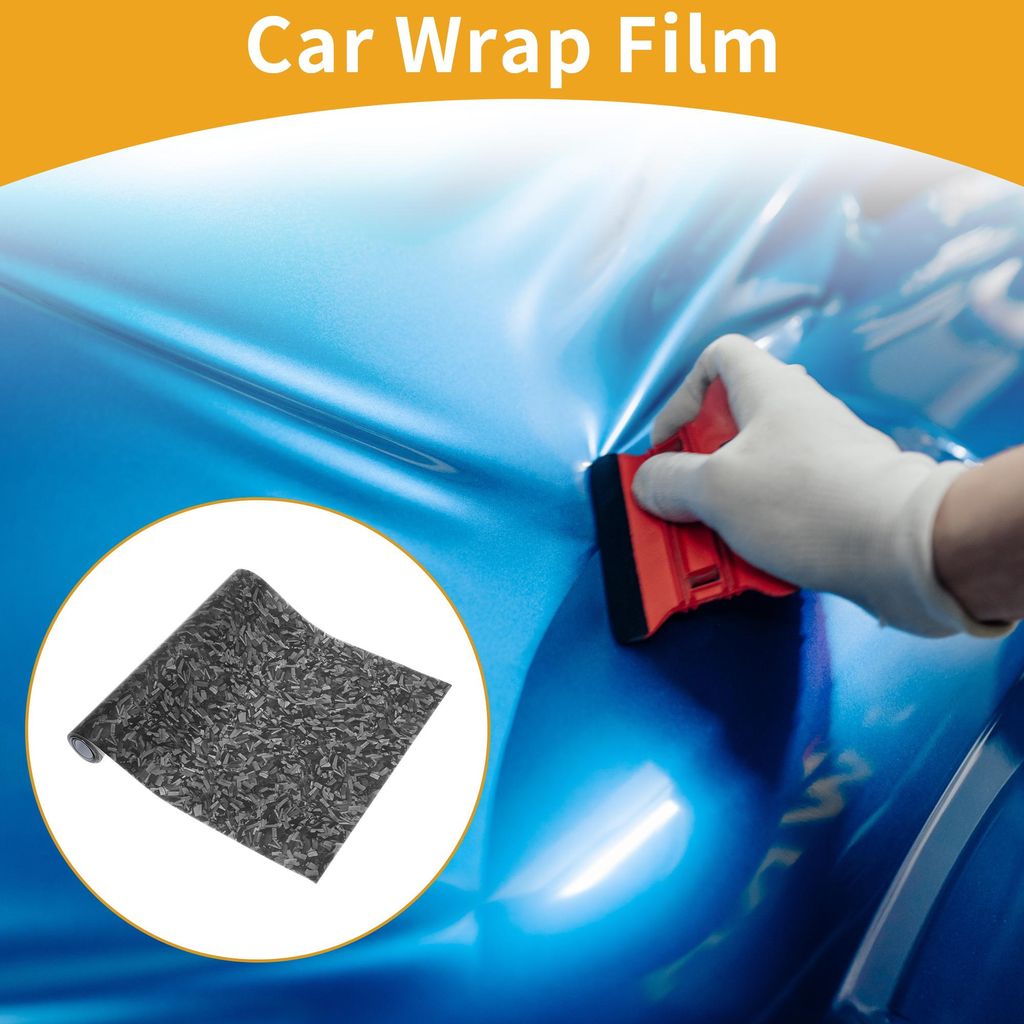 Autofolie Matt selbstklebend Carbon Vinyl Wrap Auto Folie 5.5mil PET Universal Schutzfolie Dekorative Silber