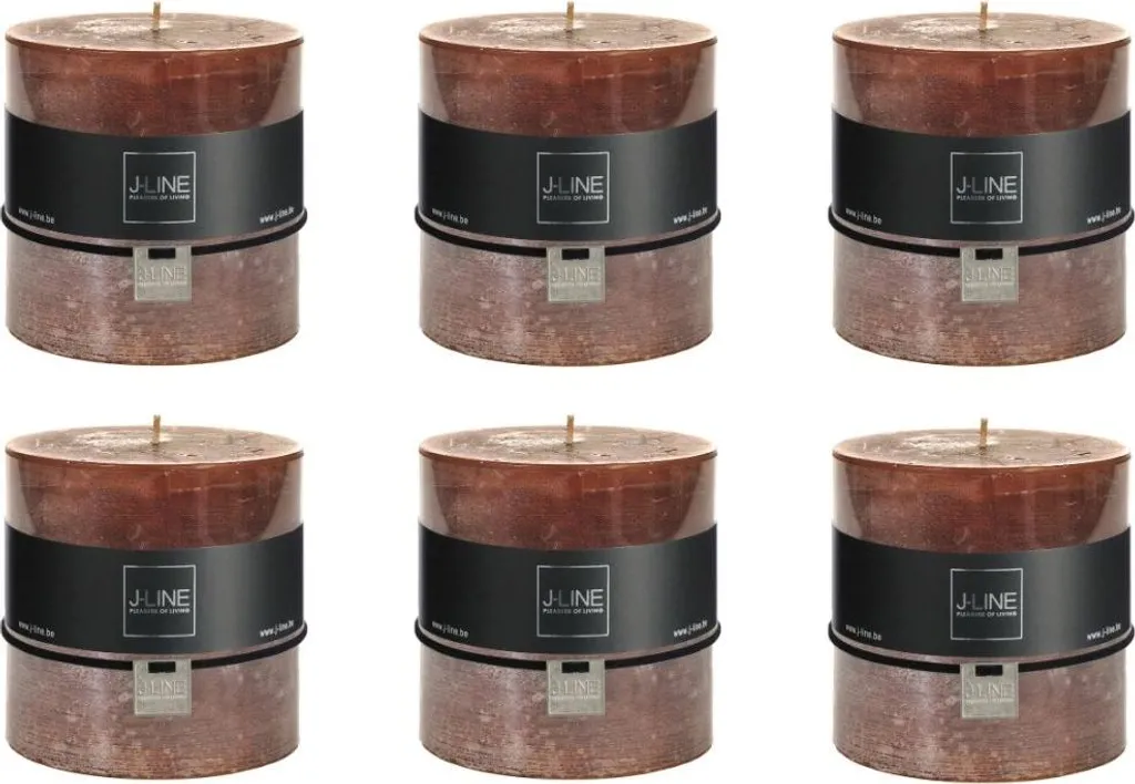 Cache-pot Maria J-Line en céramique marron pour petite plante - 2 pcs