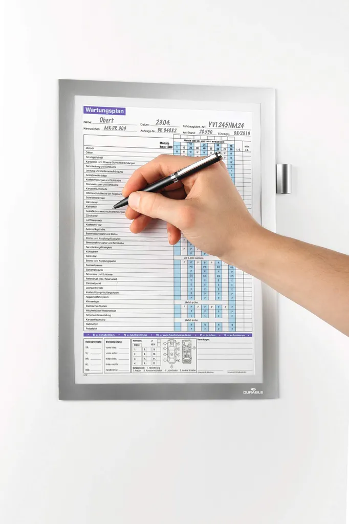 DURAFRAME MAGNETIC NOTE A4 Argento 498923 | Cornice Design per Info Aziendali