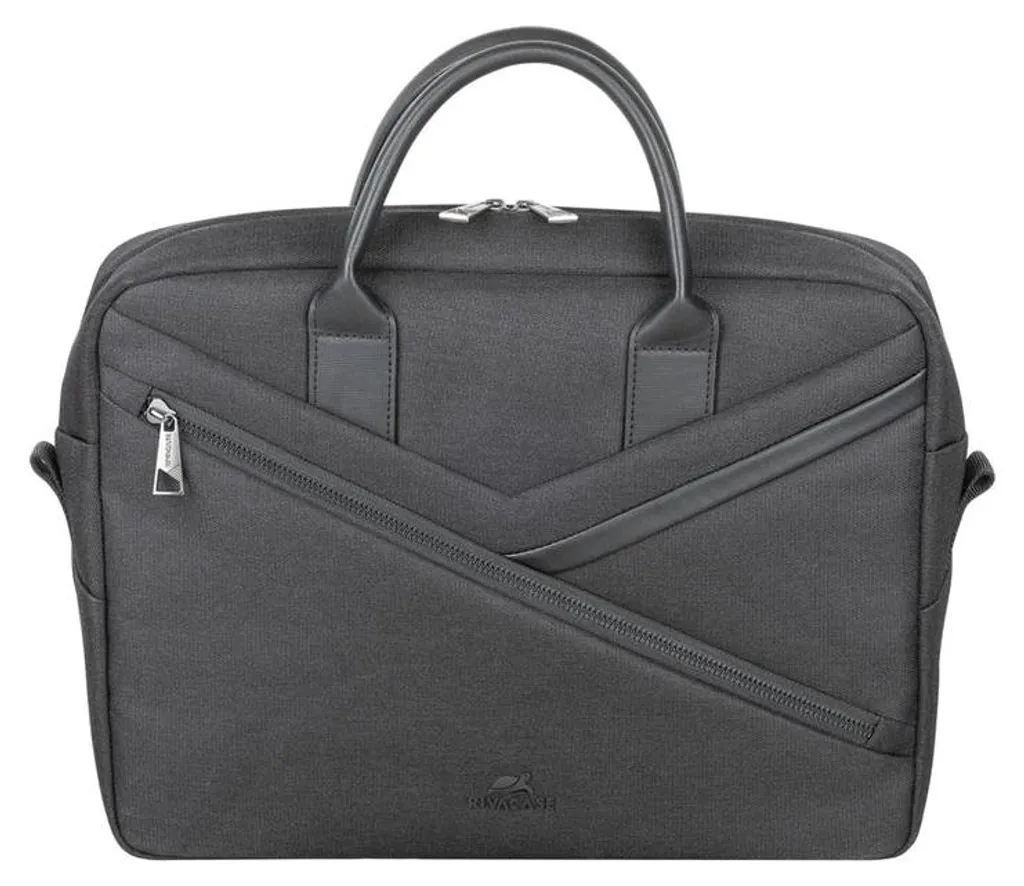 RivaCase 8124 Black - Sacoche Clark pour Ordinateur Portable 14 Pouces