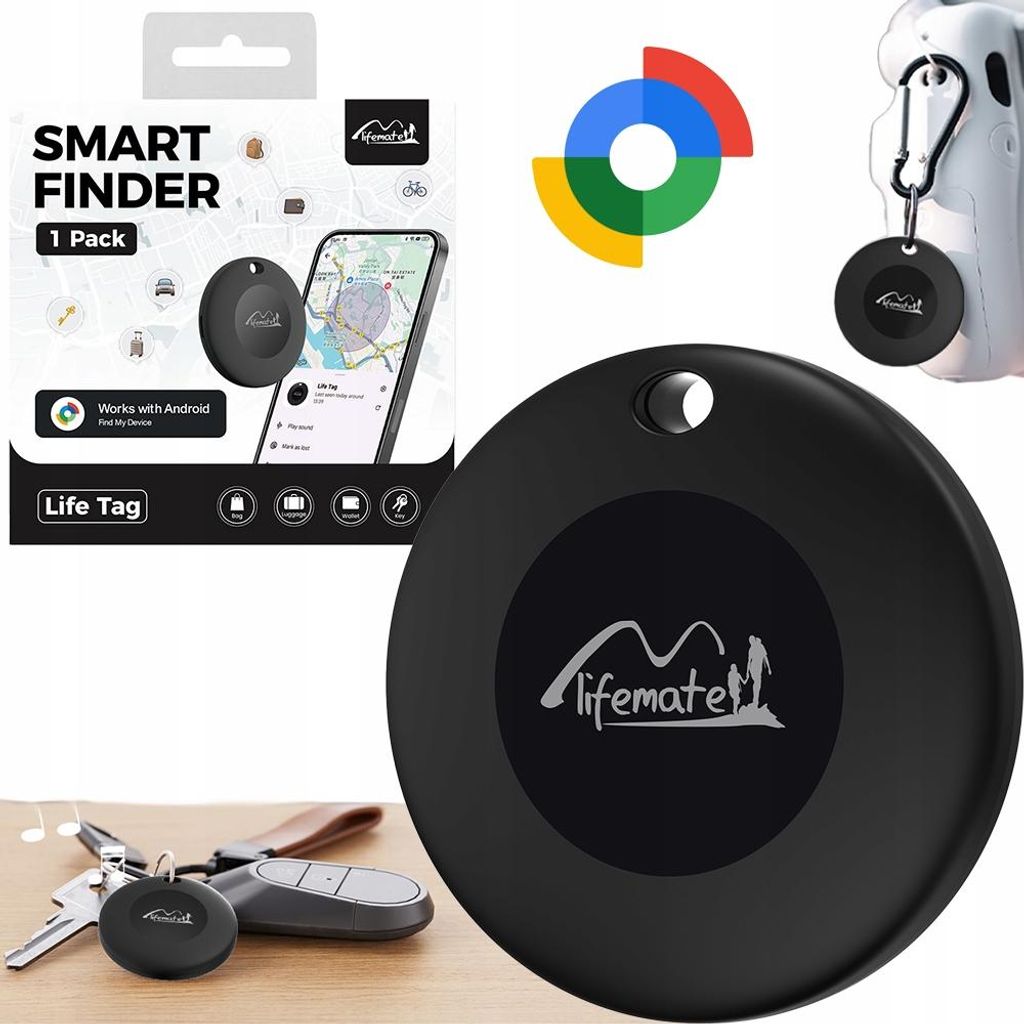 MiLi LOKALIZATOR GPS TRACKER AIRTAG DO ROWERU AUTA KLUCZY Zdjęcie produktu 
