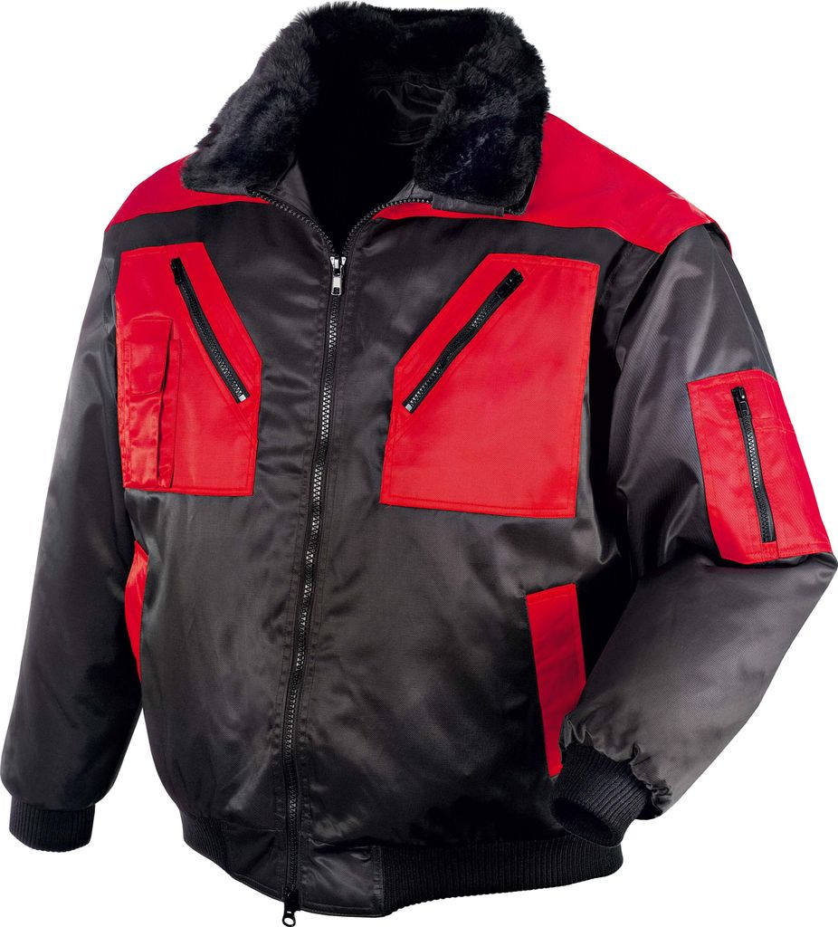 teXXor Piloten-Jacke OSLO 4XL, schwarz/rot