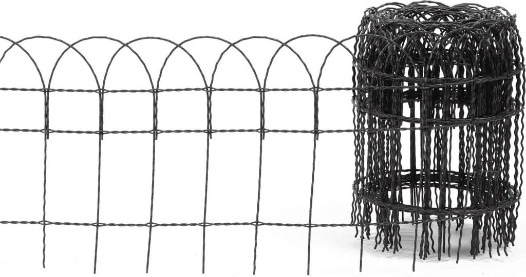 Floraworld Knotengeflecht-Zaun 10 m x 40 cm anthrazit Produktbild 