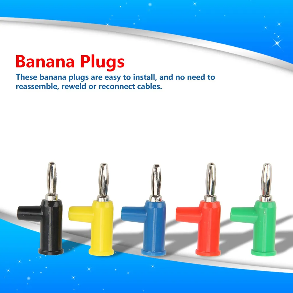 Connettori a Banana 4mm Solderless: Ottone e Plastica ABS Anti-Urto - 6