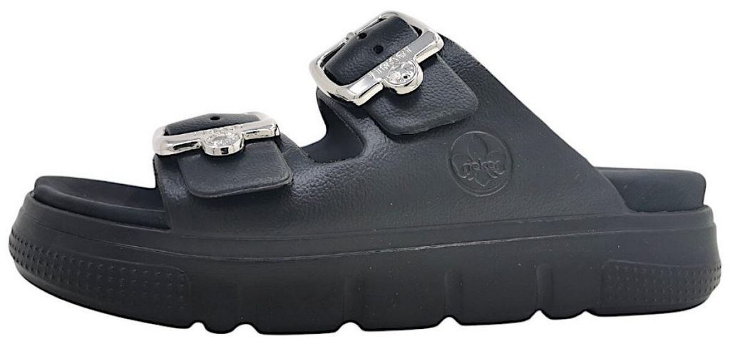 Scarpe da donna Rieker, sandali, comodi, infradito, neri, Immagine del prodotto 