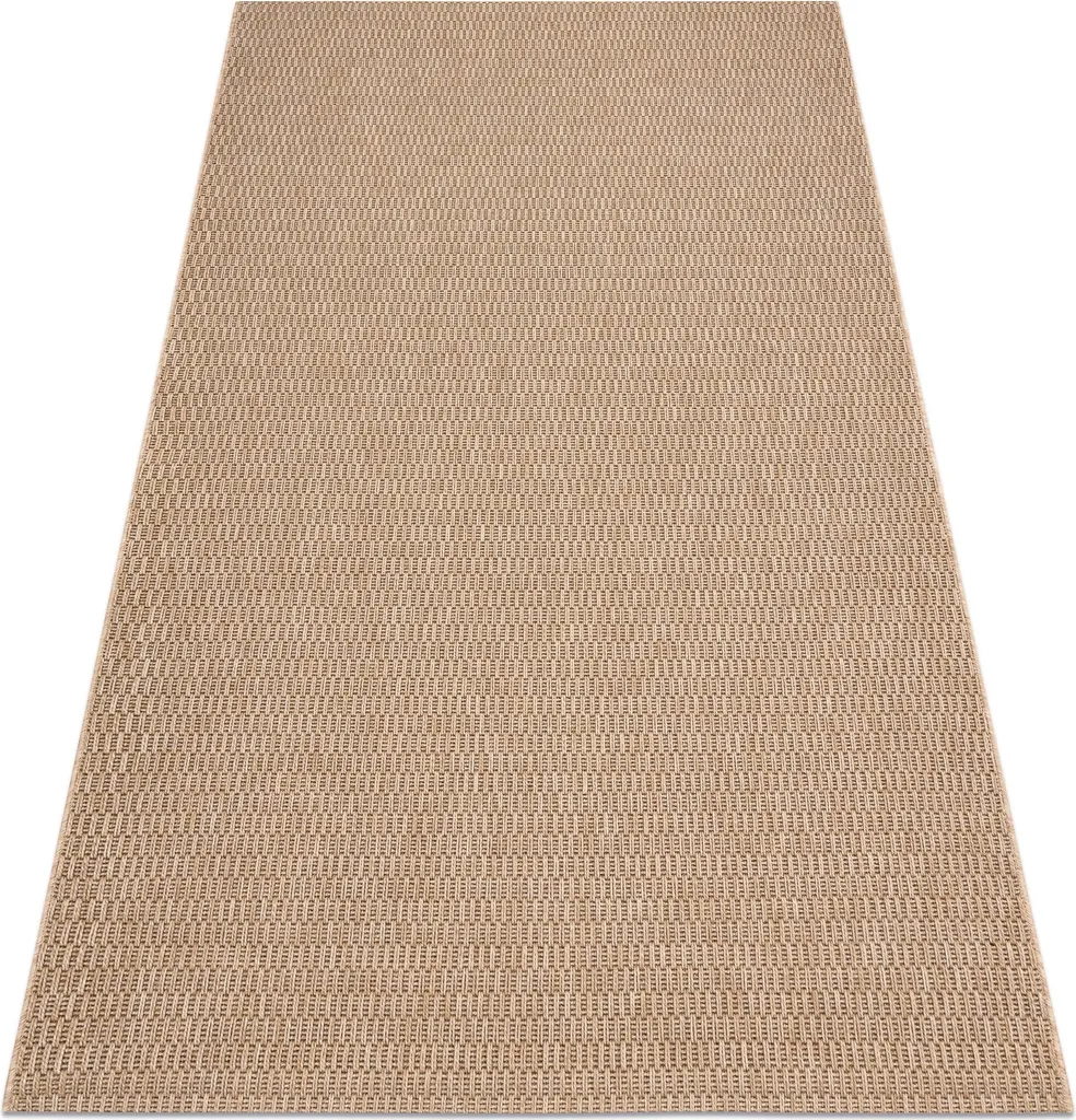 Tapis Anti-Allergies SIZAL BOHO Beige - Finition Tissage Plat Pro