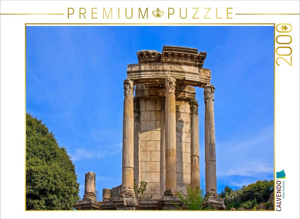CALVENDO Puzzle Tempel der Vesta auf dem Forum Romanum in Rom 2000 Teile Puzzle quer | 2000 Teile Lege-Größe 90x67cm Foto-Puzzle für glückliche...