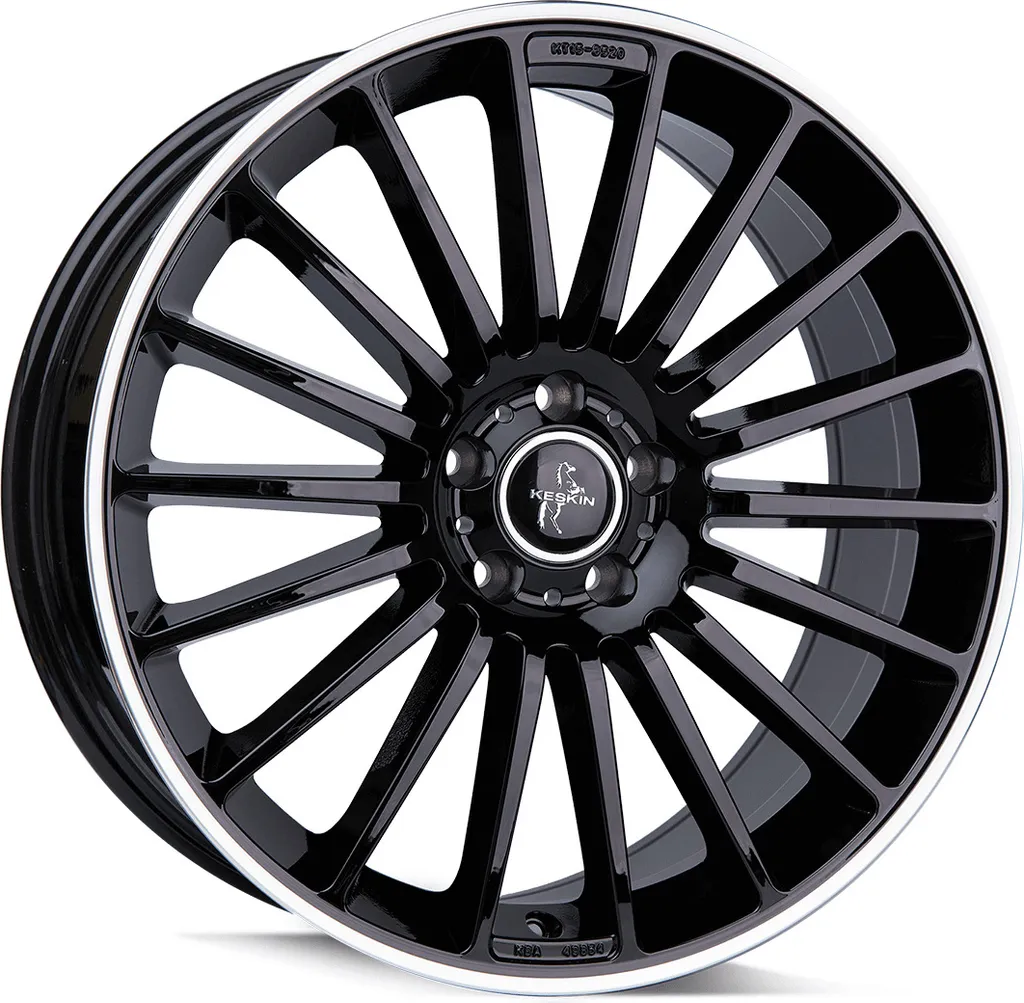 Keskin KT15 Speed Jante 19 Pouces Finition Black Lip Polish ET35 5x120
