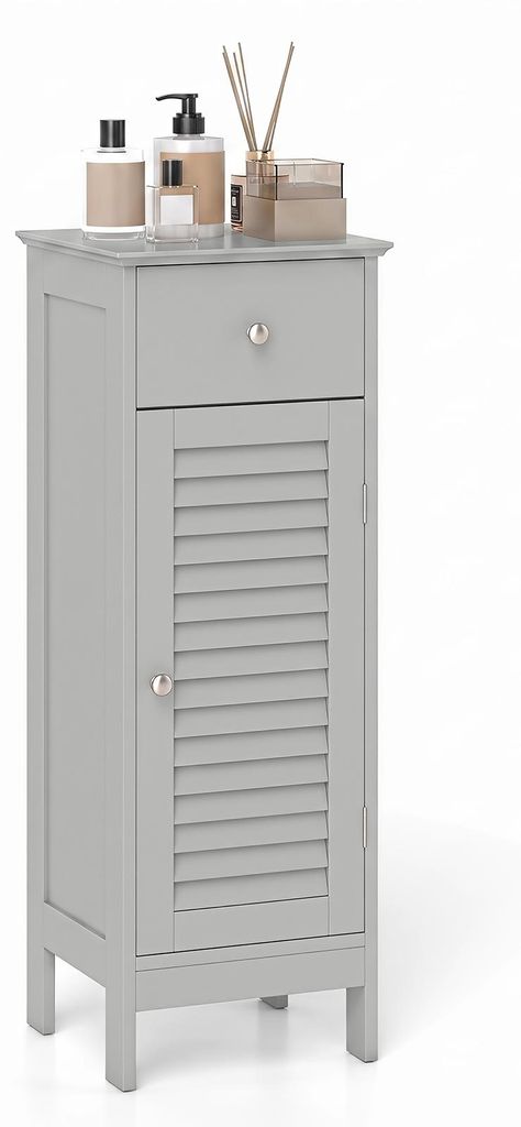 Mobiletto da bagno COSTWAY con cassetto, mobiletto Immagine del prodotto 