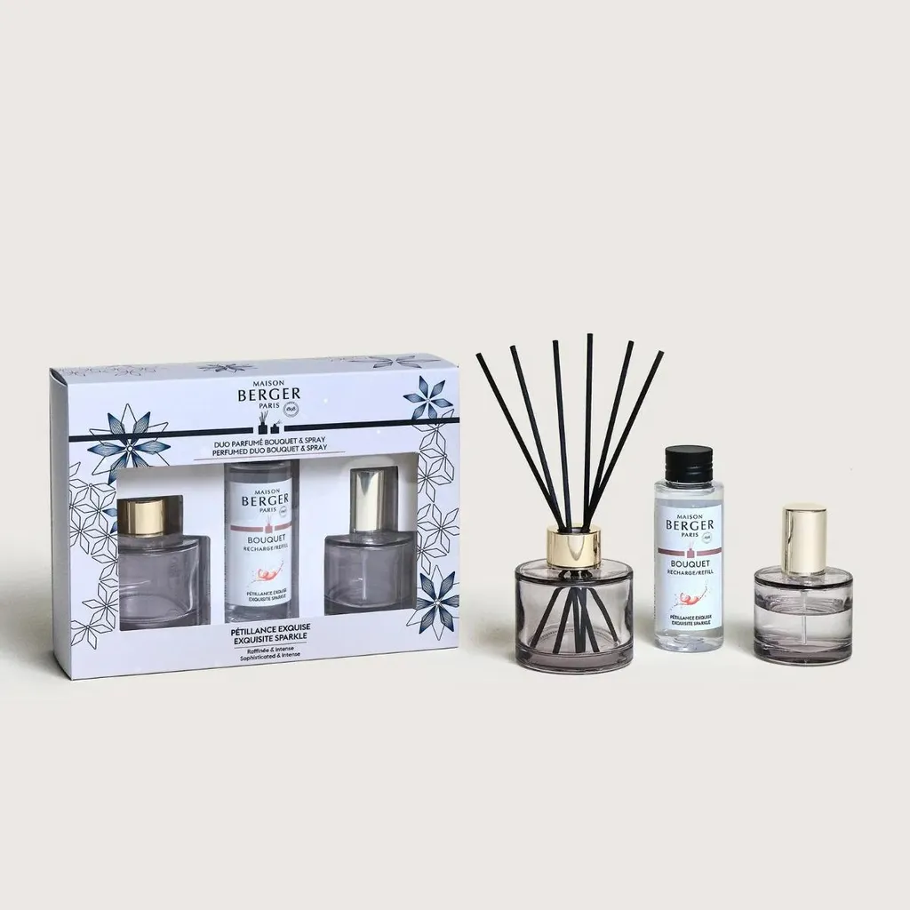 Diffuseur d'arômes Rosalie gris idéal pour salon avec spray et recharge