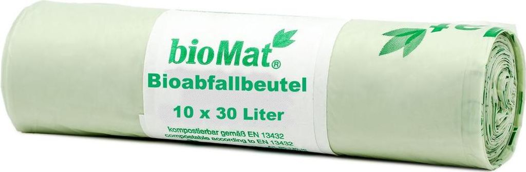 bioMat 97002 Sacco per compost a base di amido 30 l, 53 x Immagine del prodotto 