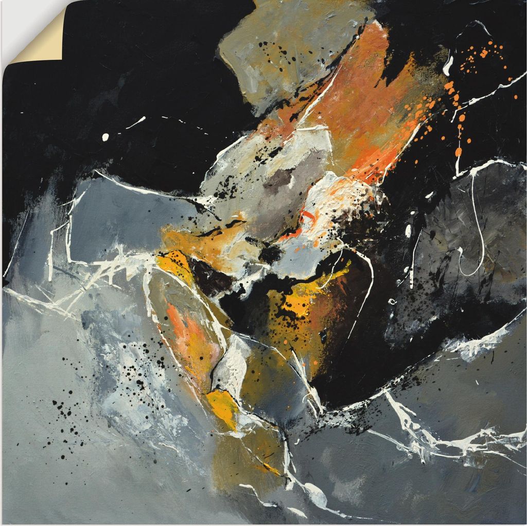 ARTland Wandbild, selbstklebend Abstrakt XV Größe: 100x100 cm