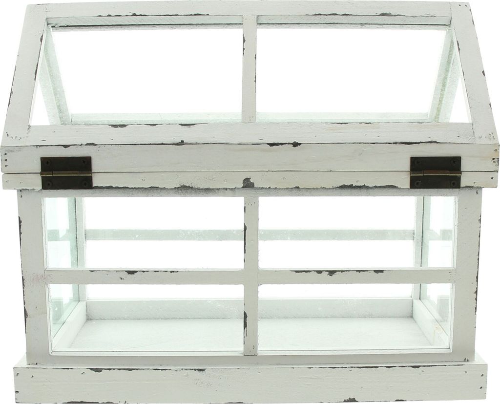 Mini Gewächshaus Shabby Pflanzhaus Wichtelhaus Produktbild 6