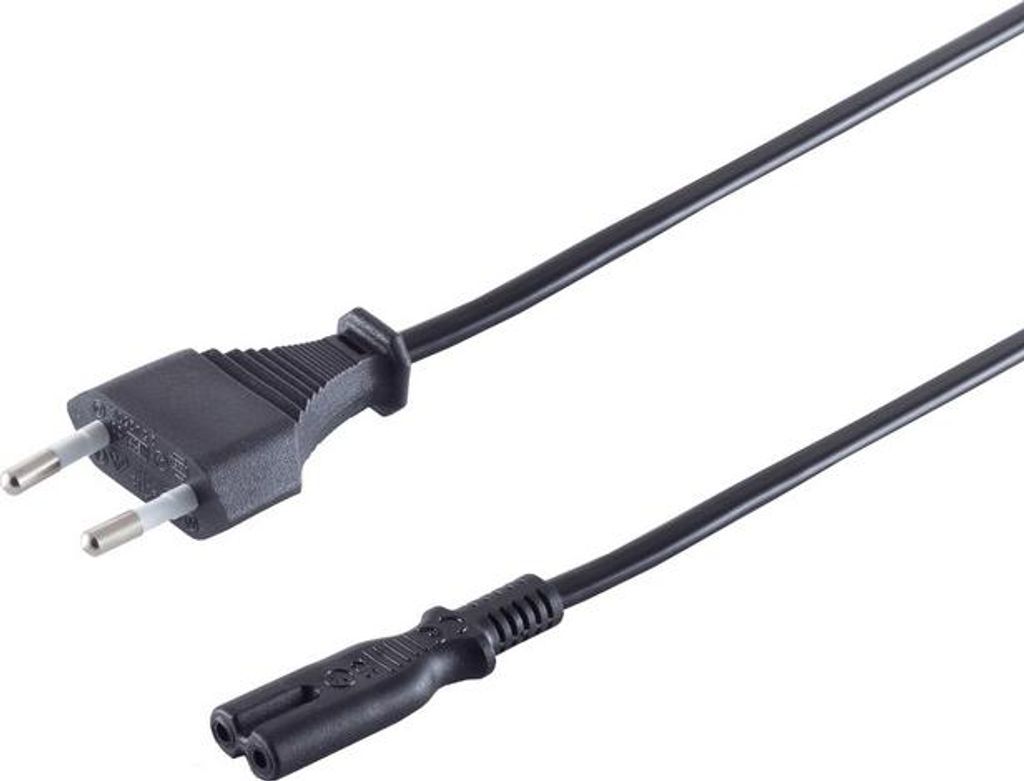 Netzanschlusskabel, Doppelnute, VDE, 1,5m