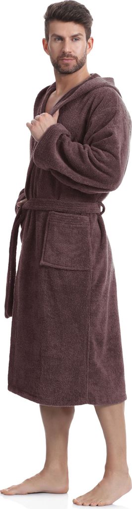 Ladeheid Herren Frottee Bademantel aus 100% Baumwolle Produktbild 4