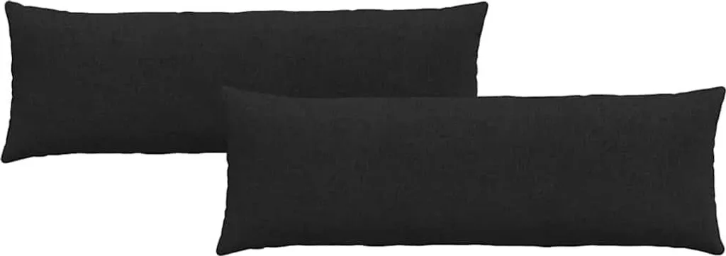 Coussin de canapé 120x40 cm Noir pour Rénover votre Assise - 2 pcs
