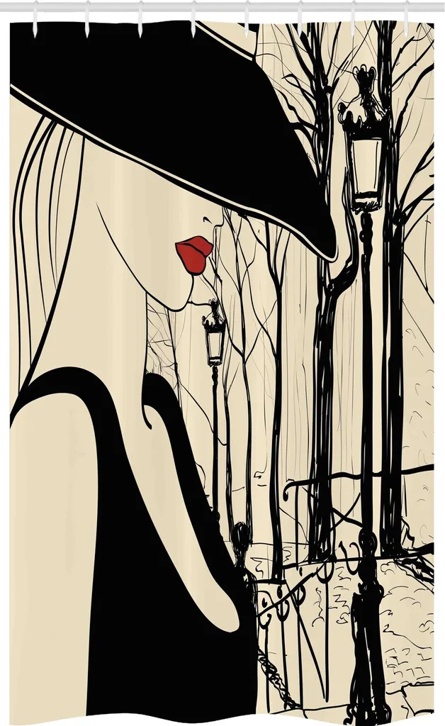 ABAKUHAUS Tenda Doccia Parigi Montmartre 120x180cm - Chic Retrò