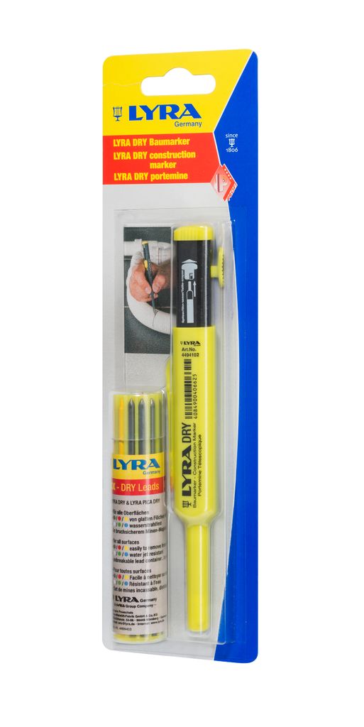 Lyra Graphit Bleistift Trocken + Spender 12 Sortierte Minen 4498001