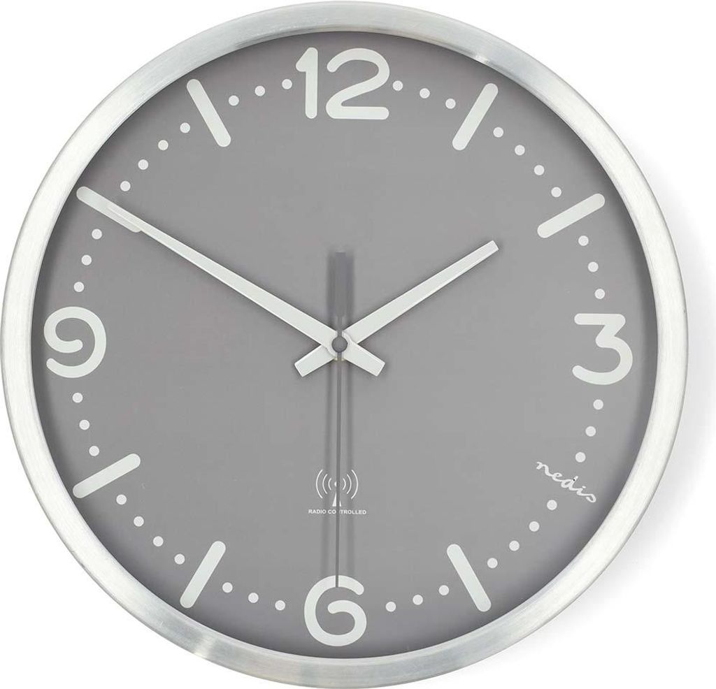 Orologio da parete silenzioso radiocontrollato, 300 mm, Immagine del prodotto 