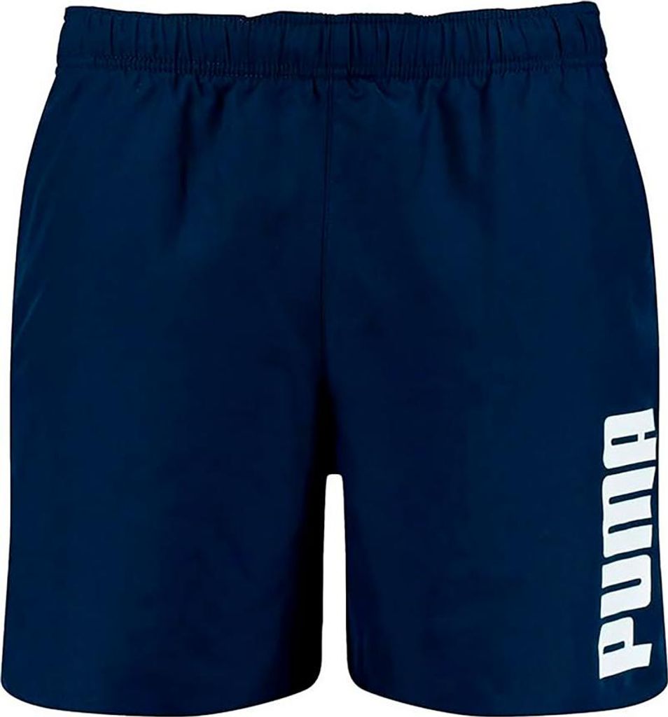 PUMA Herren Badehose SWIM MEN MID Shorts Stretch Badeshorts Swim Shorts , Farbe:Navy, Bekleidungsgröße:M