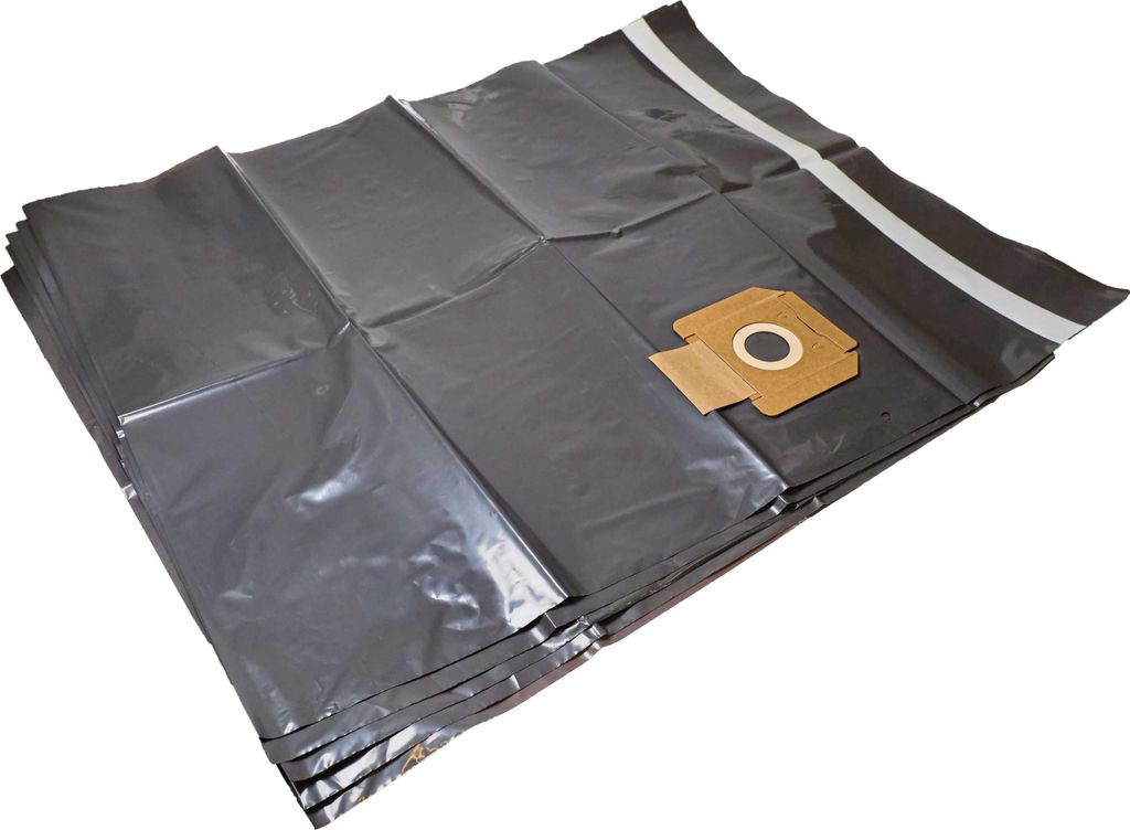 vhbw 5x Entsorgungsbeutel Ersatz für Flex 340766, ES-PP VC/E 35/45 VE10 für Staubsauger - 37,7cm x 24,4cm Grau