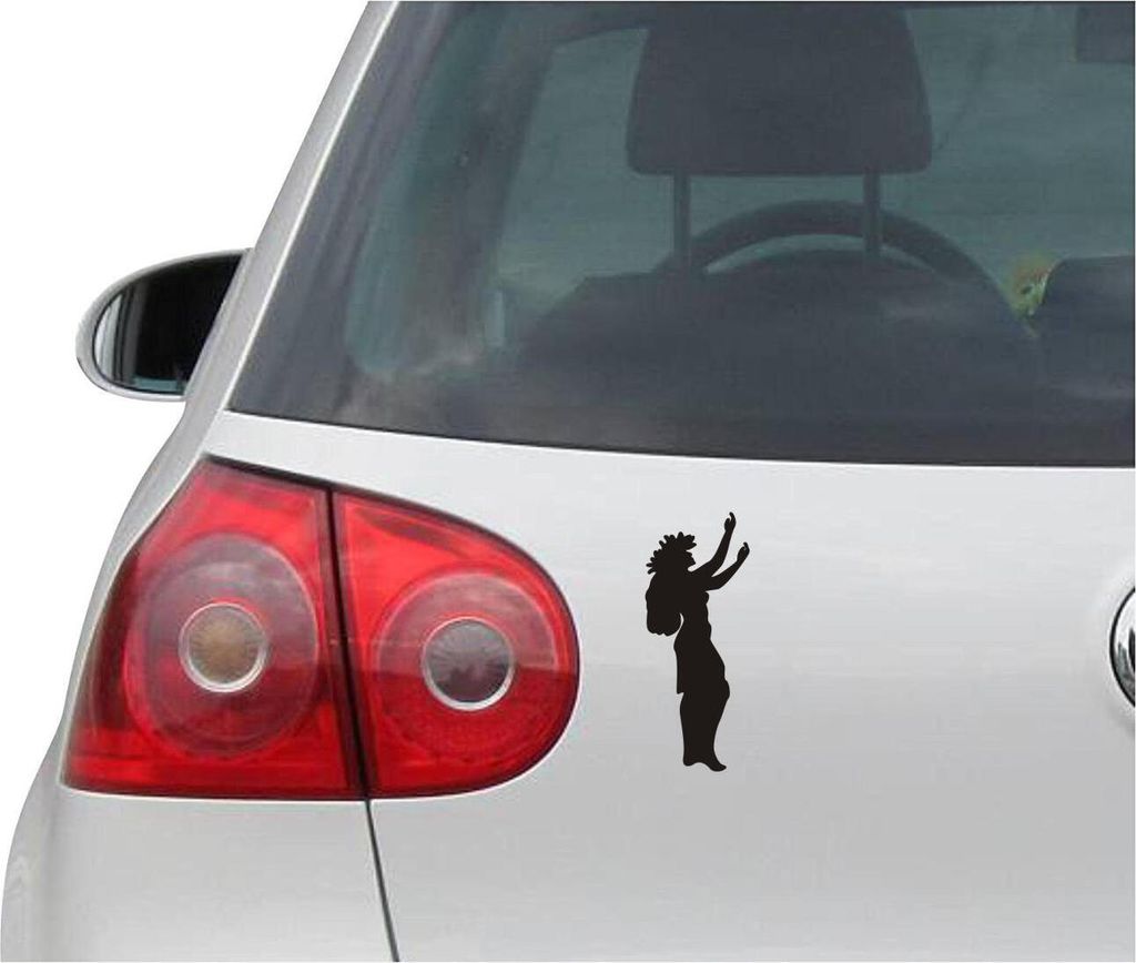 Aufkleber / Autoaufkleber - JDM - Die cut - HULA GIRL - Hawaiian Dancer - Auto, Truck, Notebook, Laptop - schwarz - 76mmx190mm