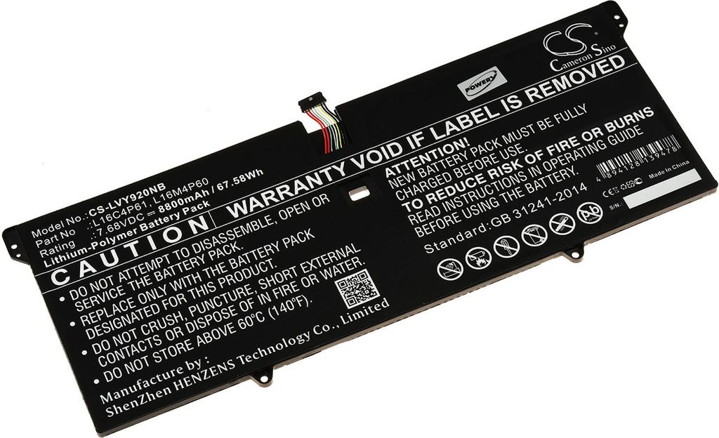 Akku für Laptop Lenovo Yoga 920-13IKB 80Y7008RSP