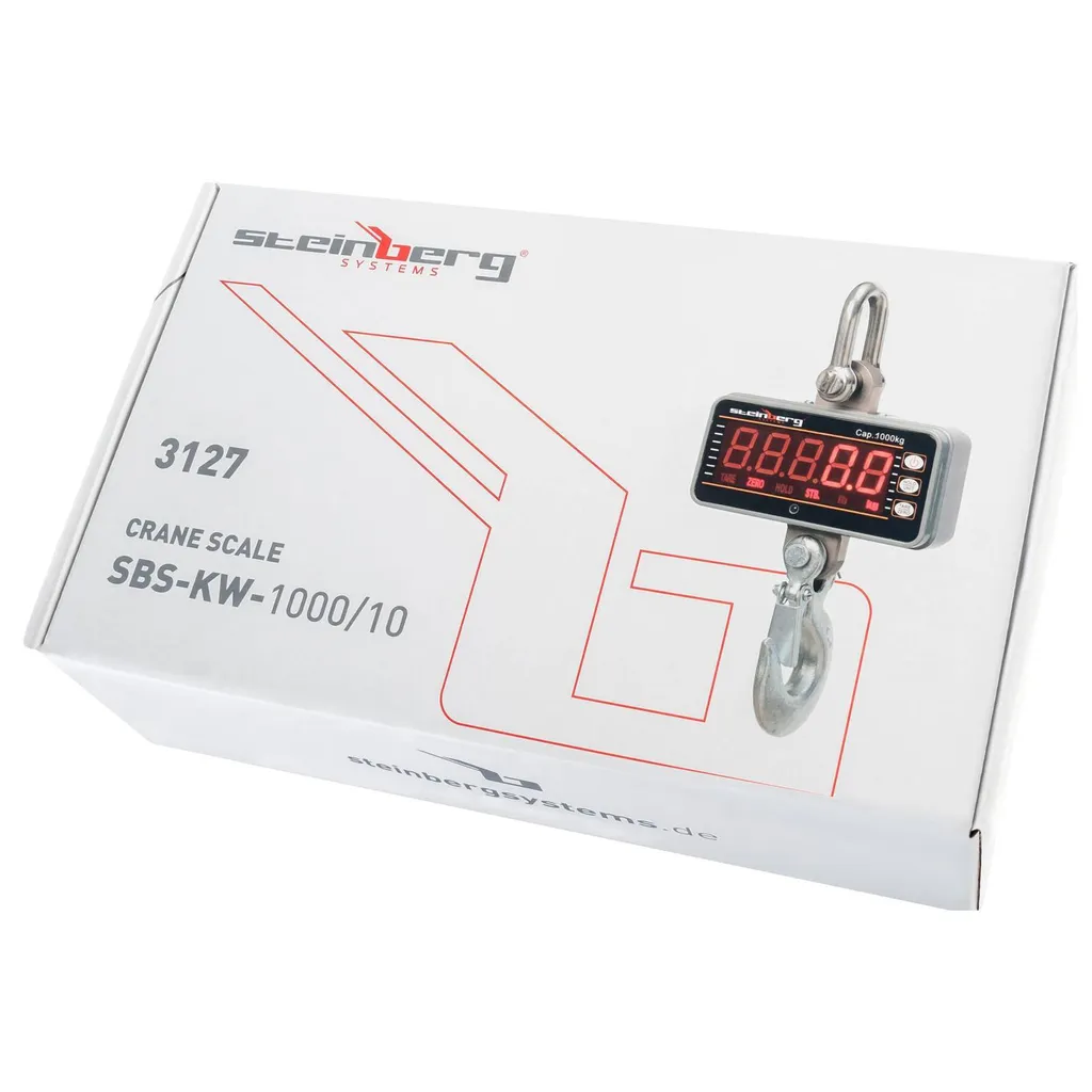 Balance de grue robuste 1000kg avec écran LED et commande à distance - 6
