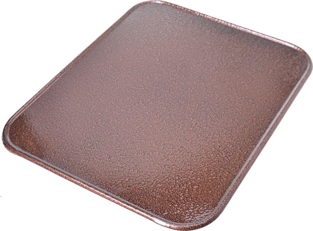 Aqbau Ofen-Bodenblech Kaminöfen Bodenplatte Bodenschutz für Feuerstellen 50 x 80 cm I Alt Kupfer