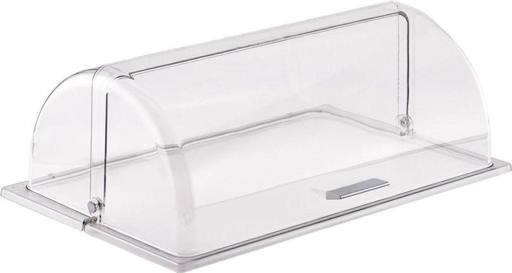 APS 11018 Rolltophaube GN 1/1, Polycarbonat, 53 x 32,5 cm, Höhe 17 cm, Germany