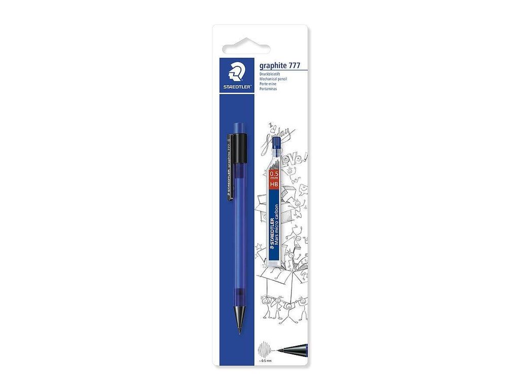 STAEDTLER Druckbleistift graphite 05+Minen Blisterkarte