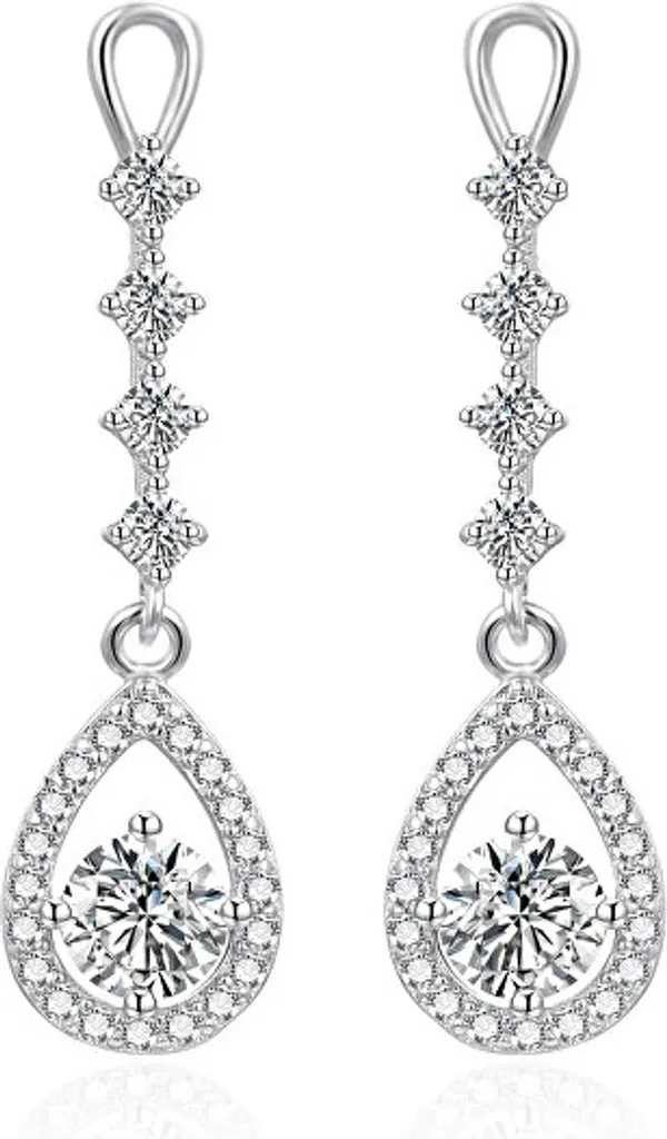 Orecchini in argento con zirconi AGT-E114PW