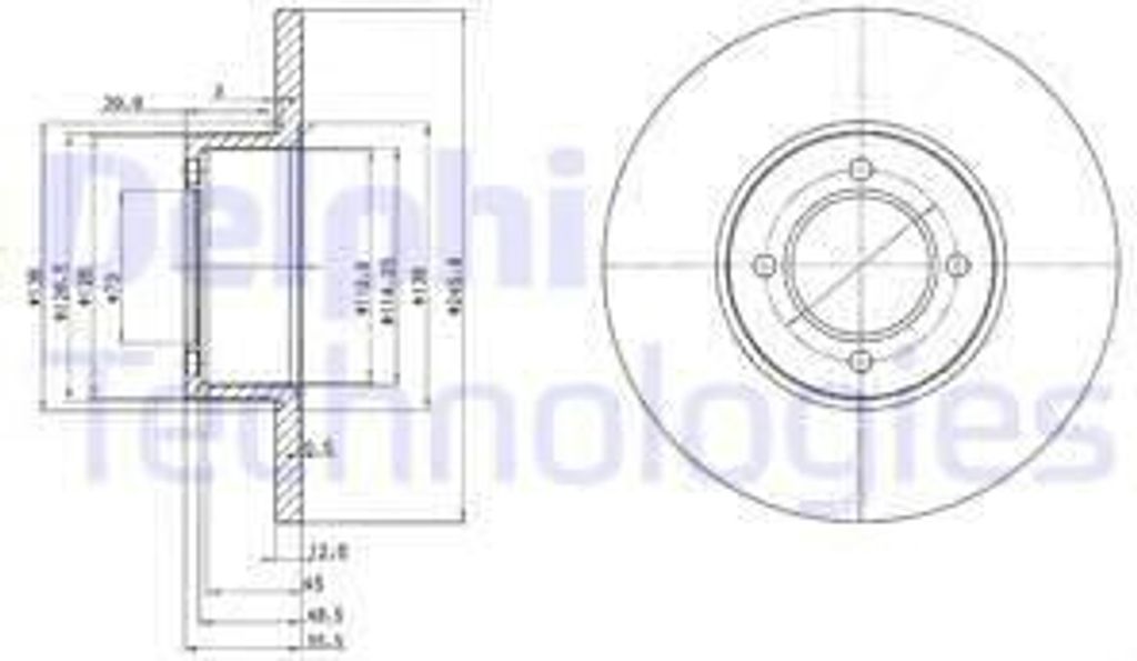 2x DELPHI VORNE Bremsscheibe für VAUXHALL Astravan Mk III (F) (T92)