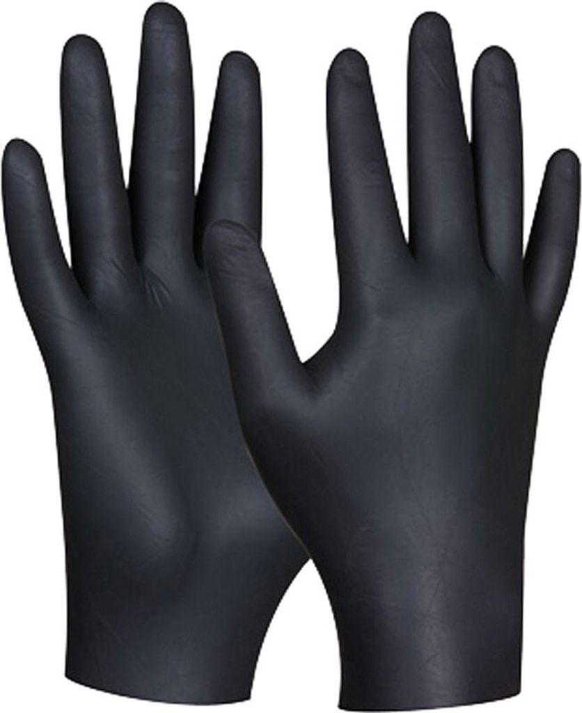 Gebol Einweghandschuh Black Nitril ungepudert Gr. M, 80 Stück