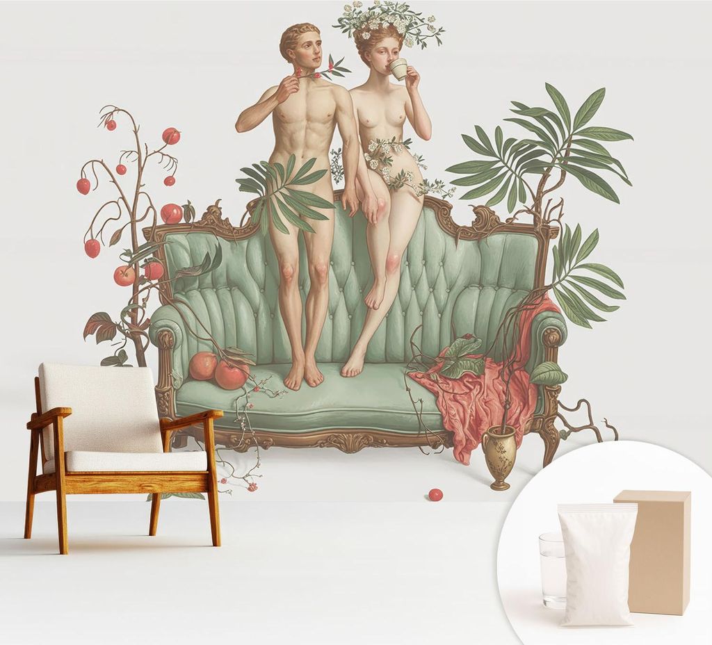 Fototapete - 312x219 cm - Tapete - Wandtapete - Wandbilder - Dekofolie - Tapete Folie - Wand - Dekoration - Wohnzimmer - Geheimnisvolle Eleganz
