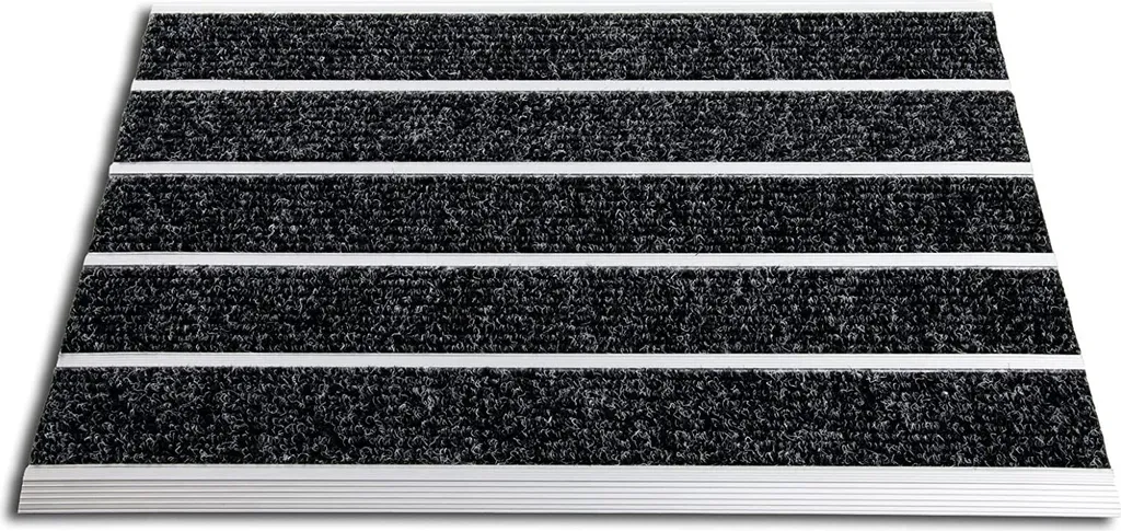 Paillasson Alu Select Mat Ribbed 50x80 cm - Tapis Entrée à Fibres Grosses