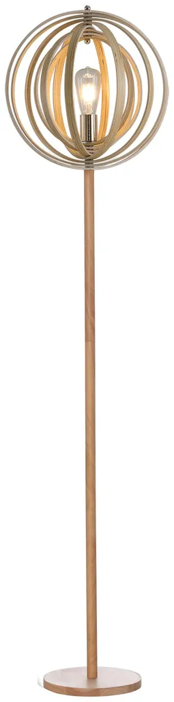 Éclairage Doux Anti-Éblouissement - Lampadaire Bois Naturel 38x160 cm